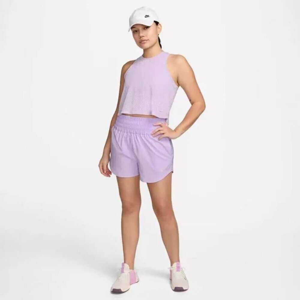 NWT Nike One Classic Breathable Mesh Purple Dri-FIT Tank Top